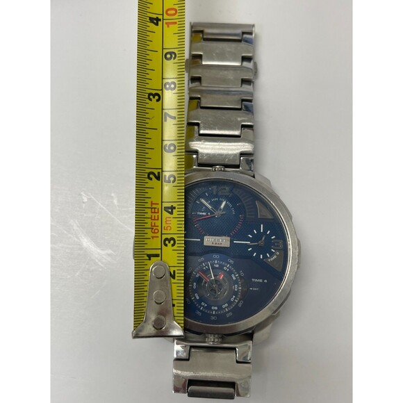 Diesel Blue Dial Multi Time Zone Stainless Steel Watch main image 7